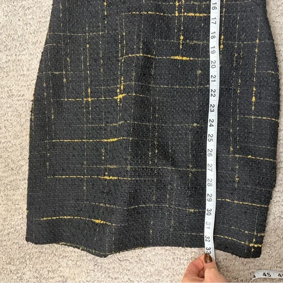 Zara Black Boucle Tweed Mini Shift Dress Size S - Picture 11 of 15